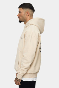 Dropsize Heavy Oversize Circle Hoodie Coconut Milk