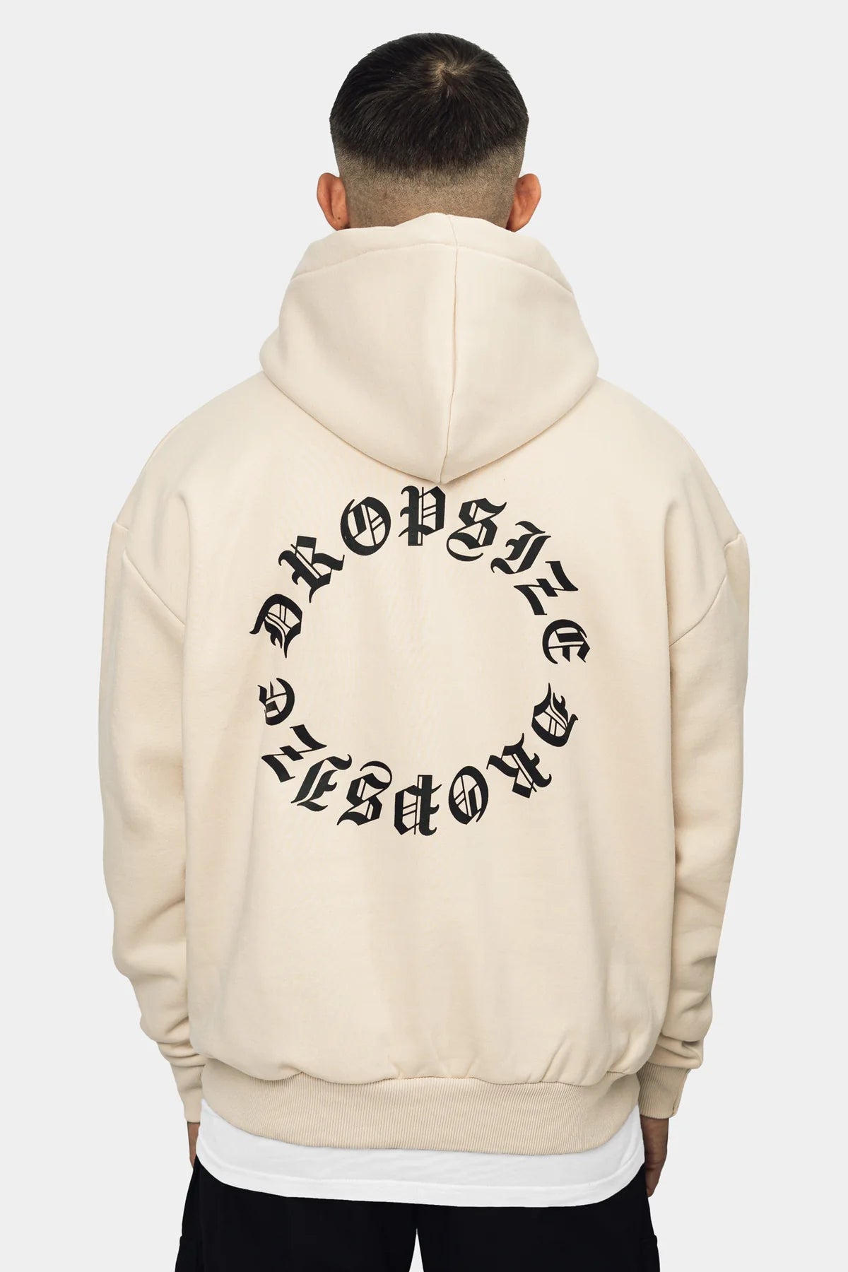 Dropsize Heavy Oversize Circle Hoodie Coconut Milk