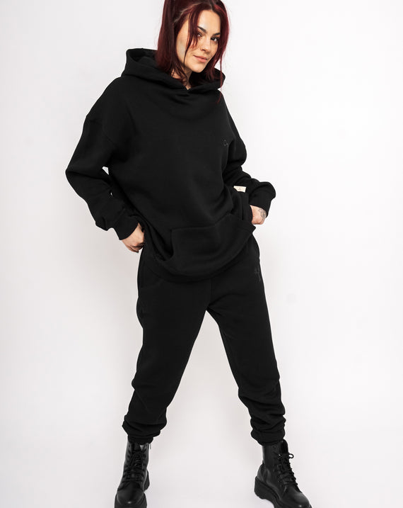 Chamakam Organic Oversized Heavy Hoodie Black