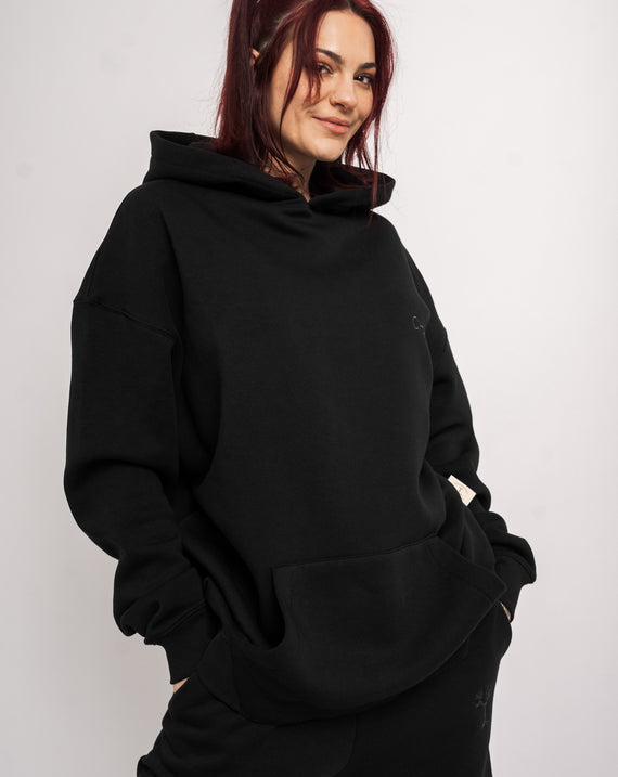 Chamakam Organic Oversized Heavy Hoodie Black