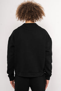 Chamakam Organic Oversized Heavy Sweatshirt Black