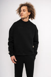 Chamakam Organic Oversized Heavy Sweatshirt Black