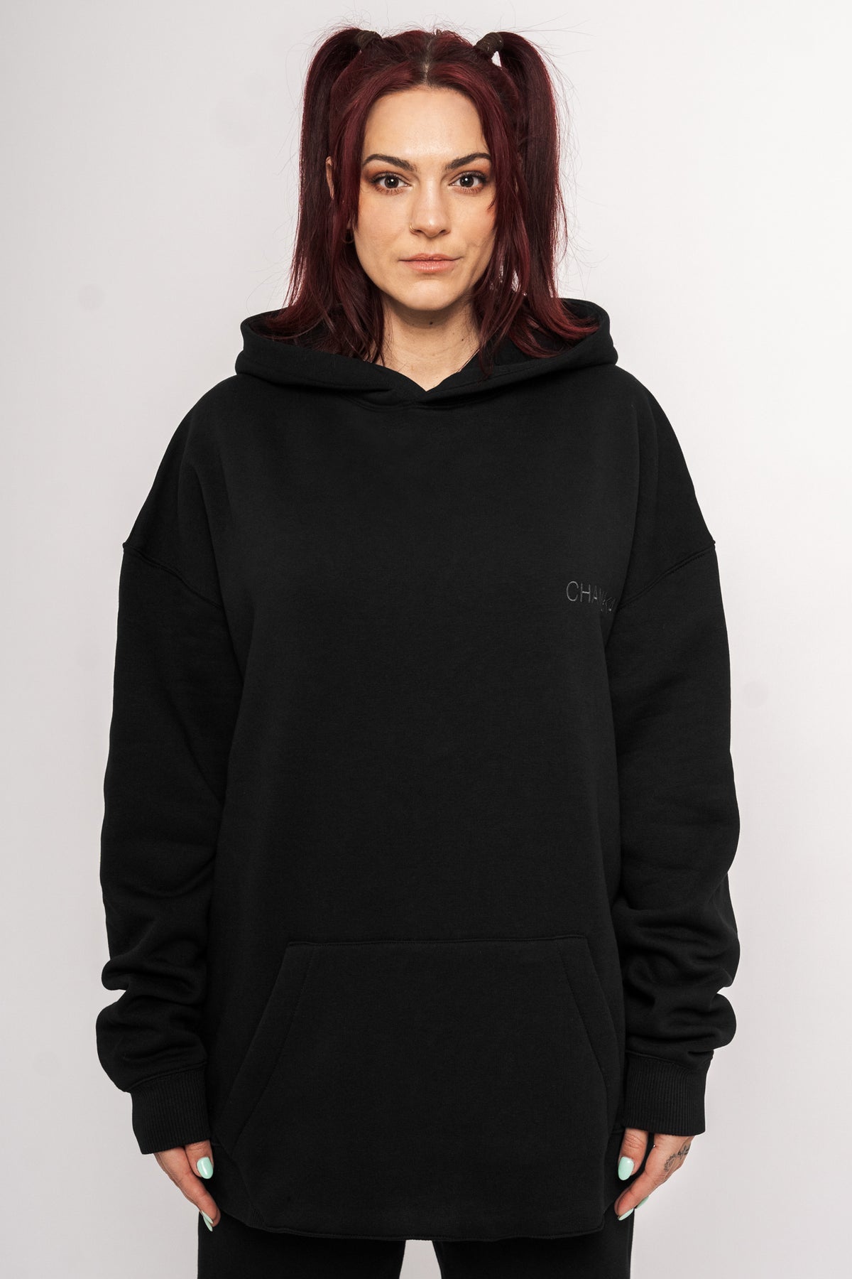 Chamakam Organic Super Oversized Heavy Hoodie Black