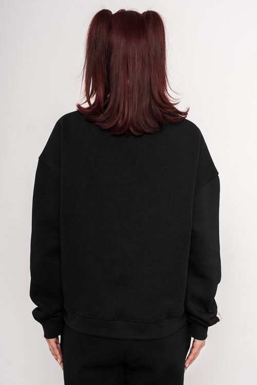 Chamakam Organic Heavy Sweatshirt Black UNISEX