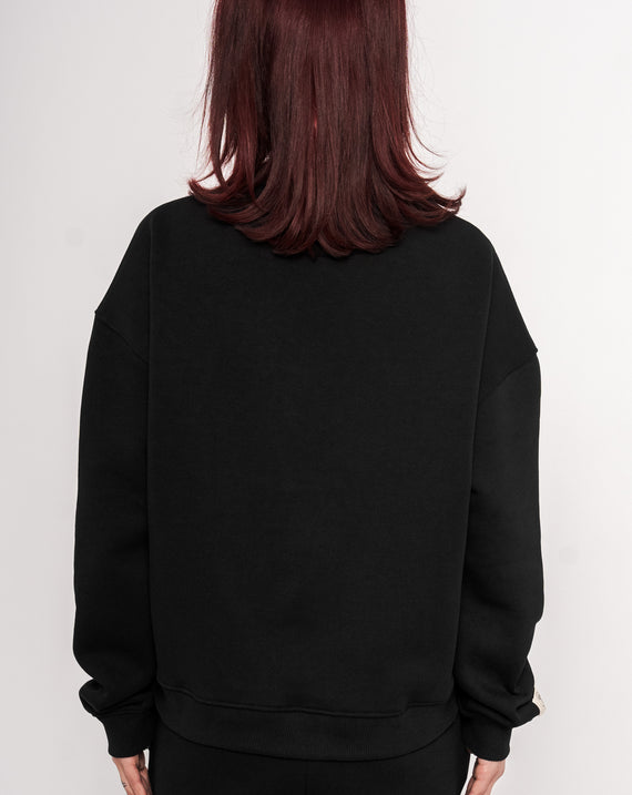 Chamakam Organic Heavy Sweatshirt Black UNISEX