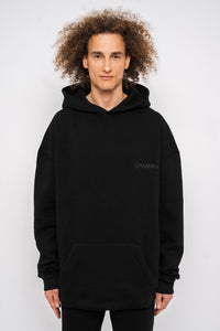 Chamakam Organic Super Oversized Heavy Hoodie Black