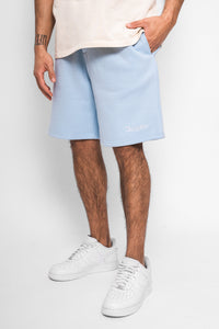 Dropsize Heavy Sweat Embo Short Baby Blue