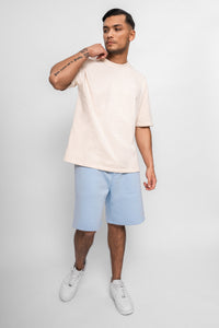 Dropsize Heavy Sweat Embo Short Baby Blue