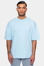 Dropsize Heavy  Oversize Crime T-Shirt Baby Blue
