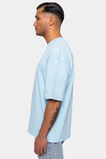 Dropsize Heavy  Oversize Crime T-Shirt Baby Blue