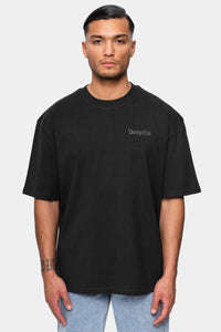 Dropsize Heavy Broken Dreams T-Shirt Washed Black