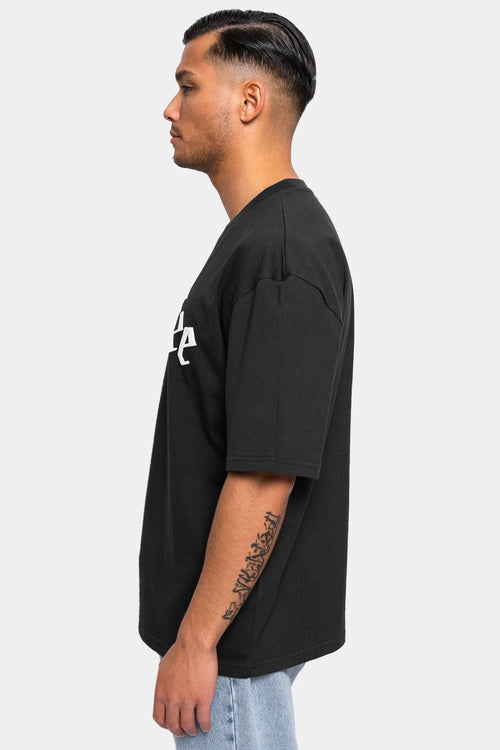 Heavy Oversize Logo T-Shirt Washed Black