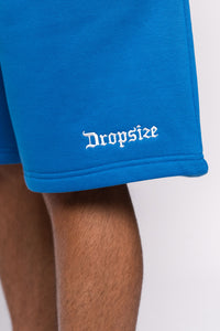 Dropsize Heavy Sweat Embo Sweatshorts Royal Blue