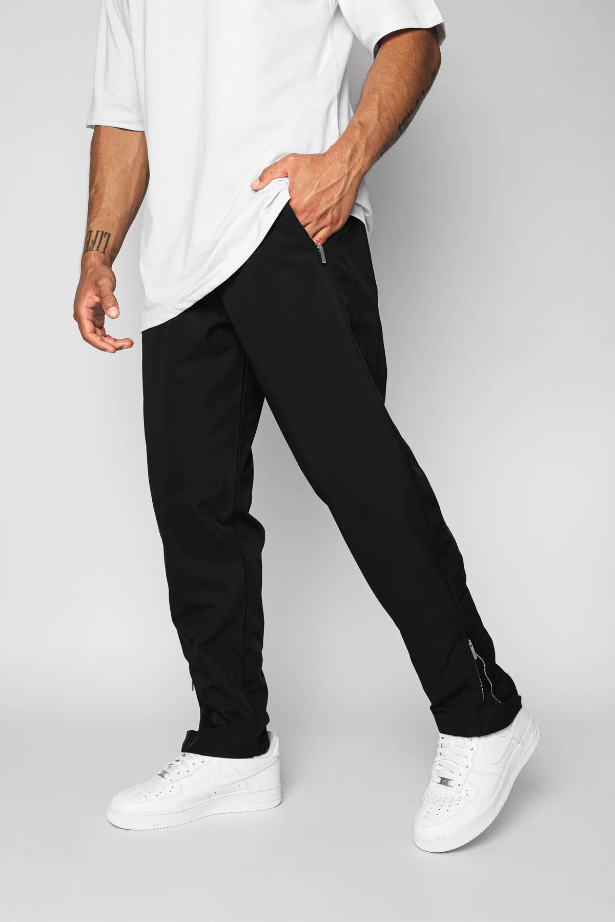 Dropsize Wide Track Pants Black