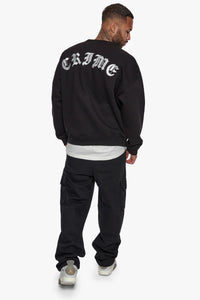 Dropsize Heavy Crime Crewneck Sweater Black