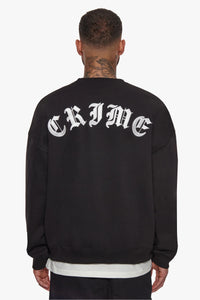 Dropsize Heavy Crime Crewneck Sweater Black