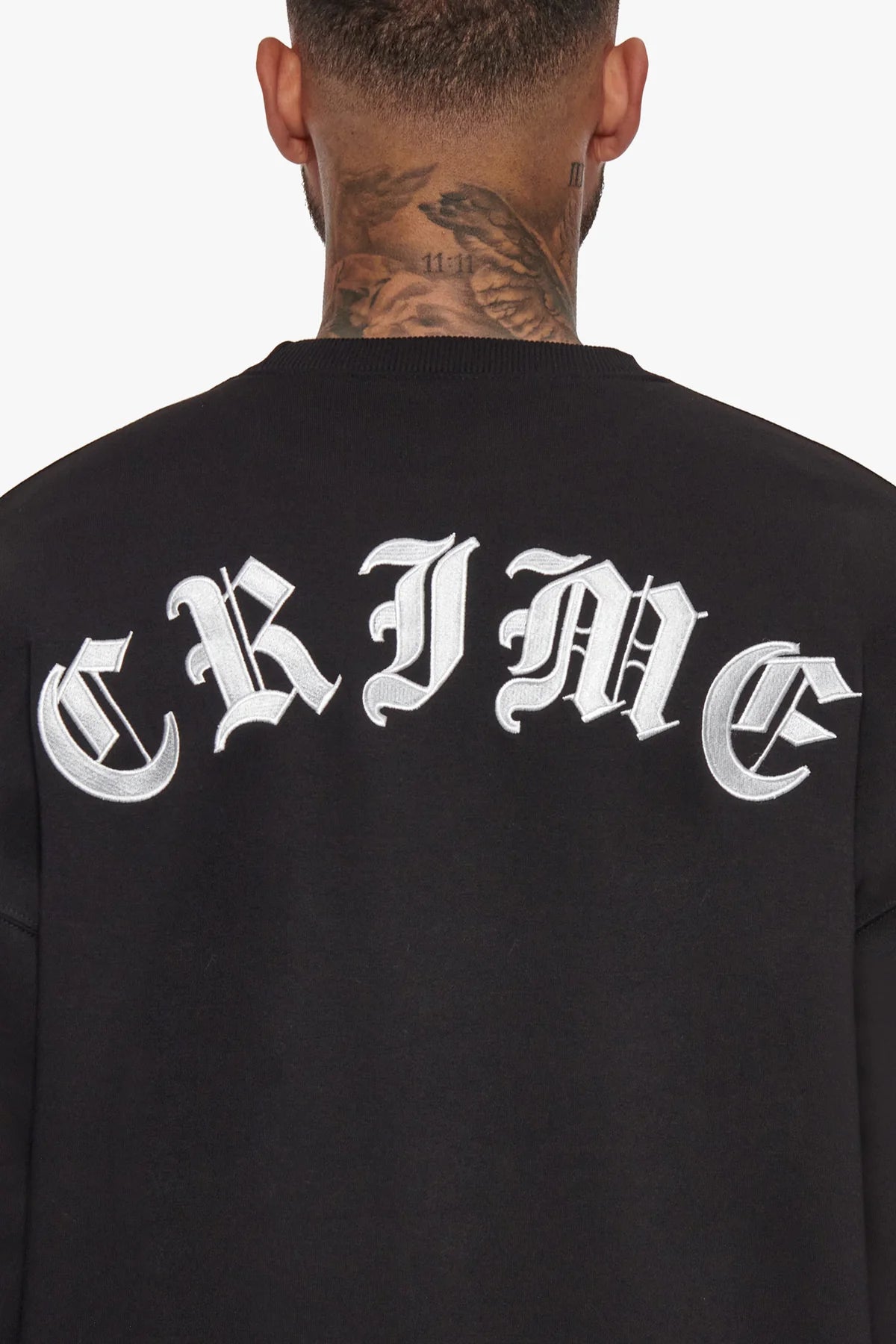 Dropsize Heavy Crime Crewneck Sweater Black