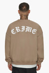 Dropsize Heavy Crime Crewneck Sweater Silver Mink