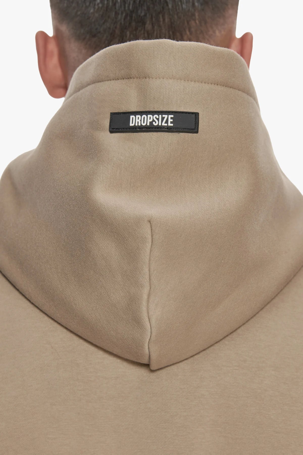 Dropsize Heavy Oversize Rubber Patch  Hoodie Weathered Teak