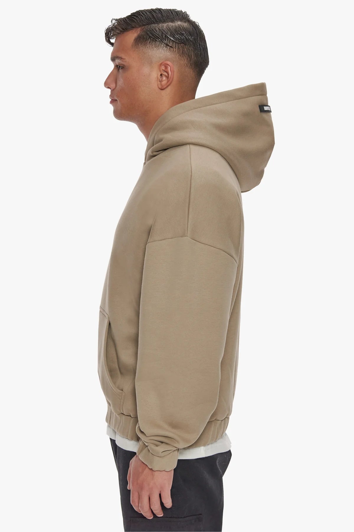 Dropsize Heavy Oversize Rubber Patch  Hoodie Weathered Teak