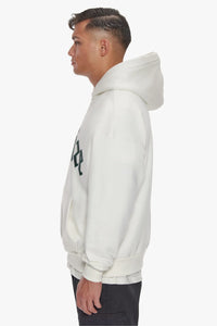 Dropsize Heavy Oversize Front Embo Hoodie Cream