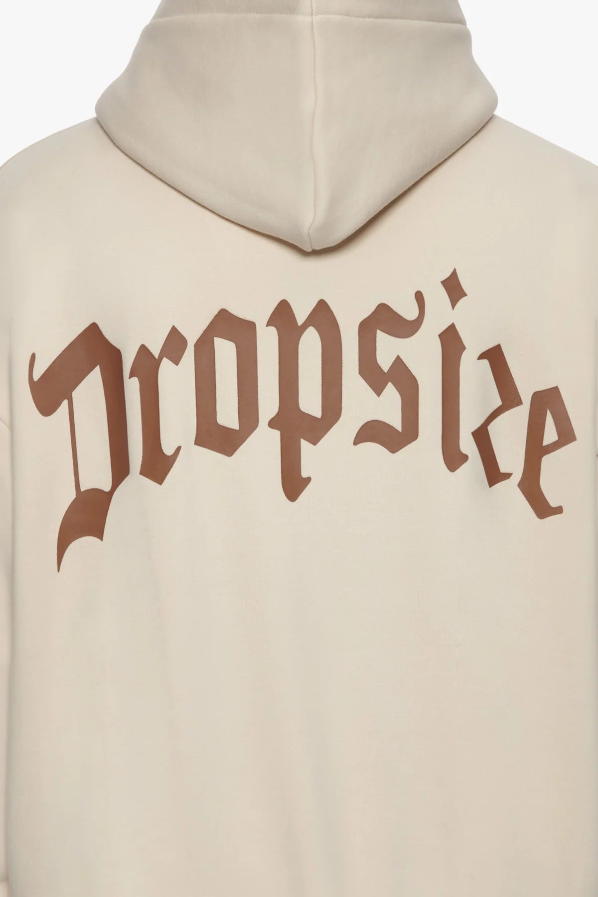 Dropsize Heavy Backlogo Hoodie Coconut Milk Brown