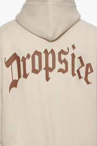 Dropsize Heavy Backlogo Hoodie Coconut Milk Brown