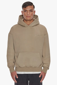 Dropsize Heavy Backlogo Hoodie Weathered Teak