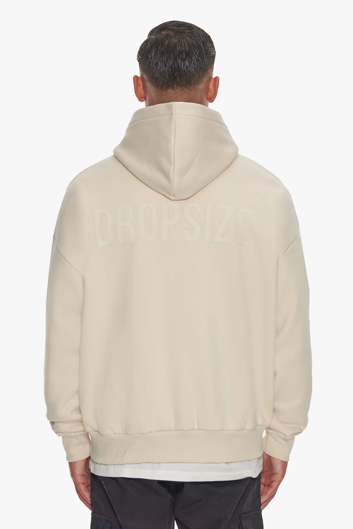 Dropsize Oversize HD Print Hoodie Coconut Milk