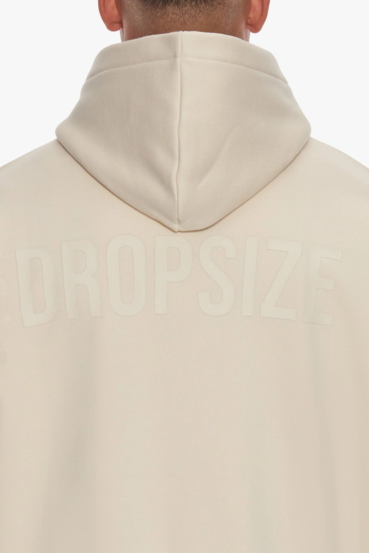 Dropsize Oversize HD Print Hoodie Coconut Milk