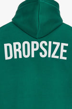 Dropsize Oversize HD Print Hoodie Green White