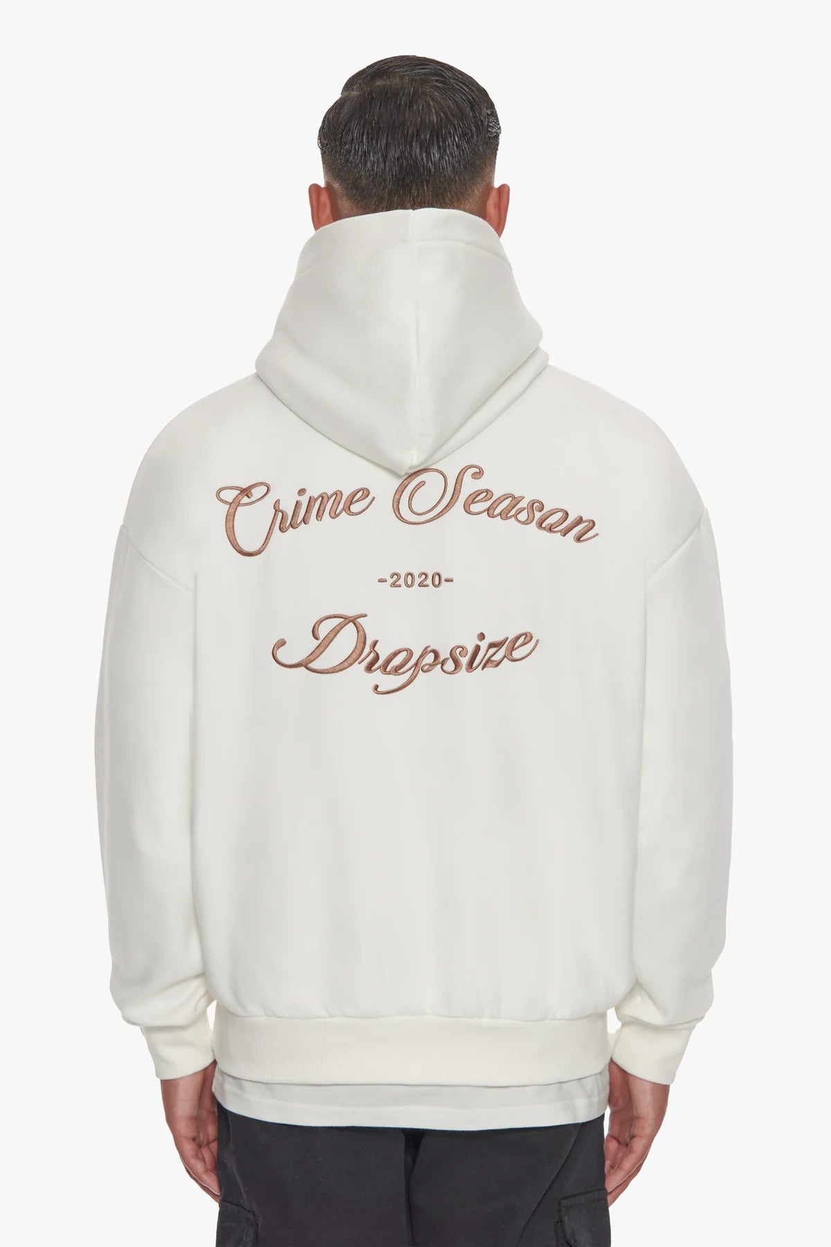 Dropsize Heavy Oversize Crime Season Hoodie Cream