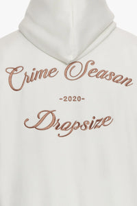 Dropsize Heavy Oversize Crime Season Hoodie Cream