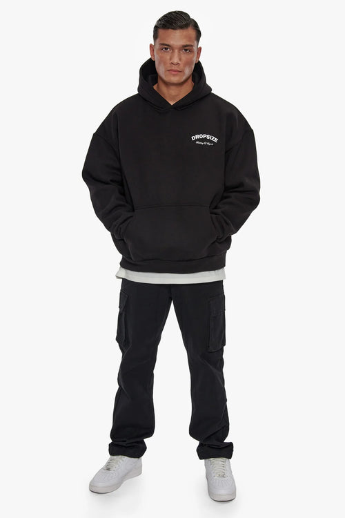Dropsize Oversize Building of Legends Hoodie Black