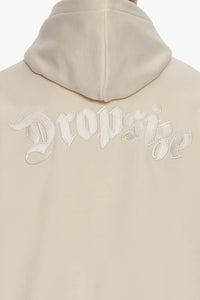 Dropsize Heavy Oversize Flat Embo Hoodie Coconut Milk