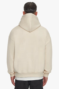 Dropsize Heavy Oversize Flat Front Hoodie Coconut Milk