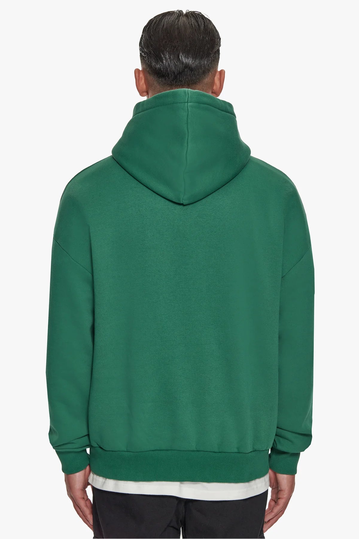 Dropsize Heavy Oversize Flat Front Hoodie Green