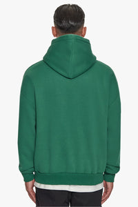 Dropsize Heavy Oversize Flat Front Hoodie Green