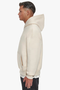 Dropsize Heavy Oversize Triple Logo Hoodie Coconut Milk