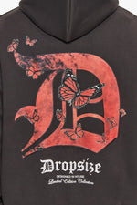 Dropsize Heavy Oversized in House Hoodie Washed Black