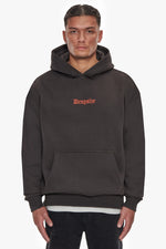 Dropsize Heavy Oversized in House Hoodie Washed Black