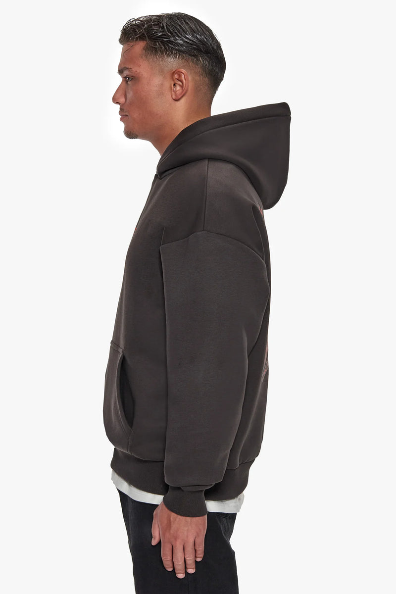 Dropsize Heavy Oversized in House Hoodie Washed Black