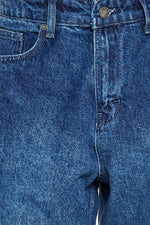 Dropsize Loose Fit Monogram Jeans Dark Blue
