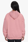 Dropsize Heavy Oversize Zip Hoodie Women Pink