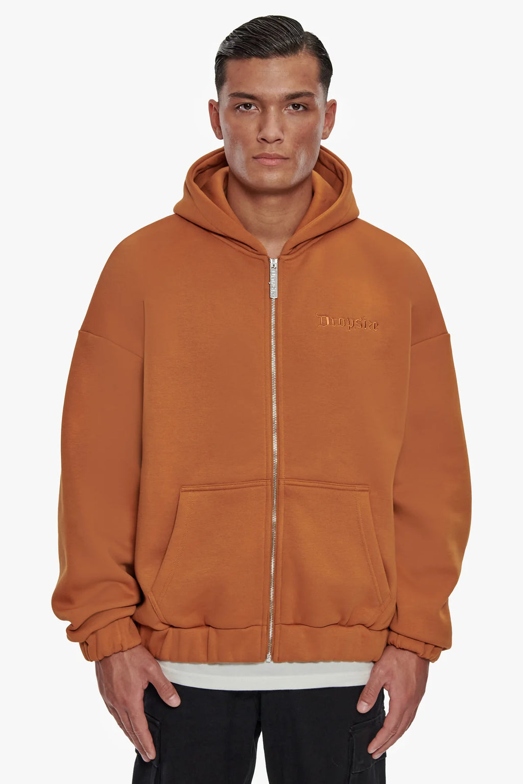 Dropsize Super Heavy Oversize Zip Hoodie Pumkin