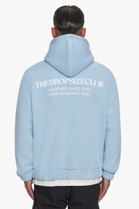 Dropsize Super Heavy Oversize TDC Zip Hoodie Baby Blue