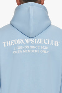 Dropsize Super Heavy Oversize TDC Zip Hoodie Baby Blue