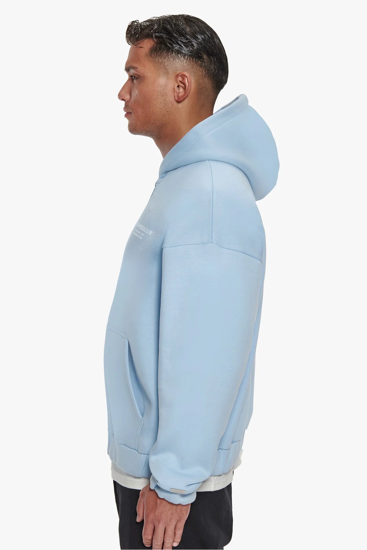 Dropsize Super Heavy Oversize TDC Zip Hoodie Baby Blue