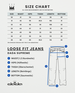 DADA Supreme Minimalist Loose Fit Jeans Light Blue - Soulsideshop