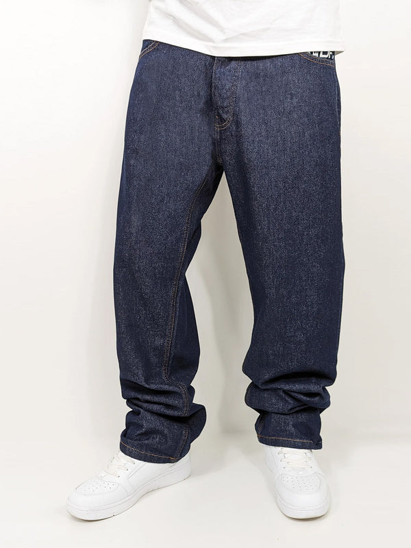 Loose Fit Jeans Raw Blue